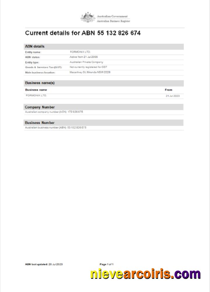 Australia business registration